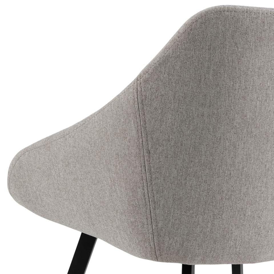 Set di 2 sedie da pranzo in tessuto Nils Beige (6)