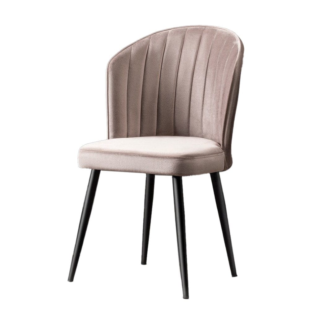 Set di 2 sedie da pranzo in tessuto Rubi Cappuccino (3)