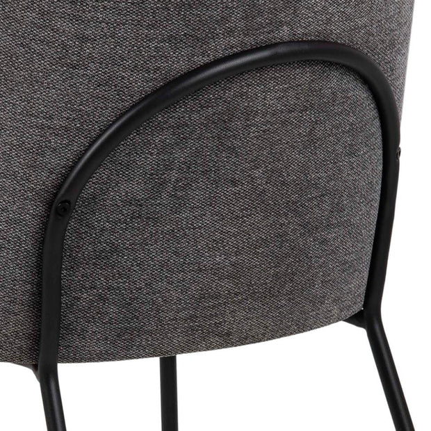 Set di 2 sedie da pranzo in tessuto Scandia Antracite (5)