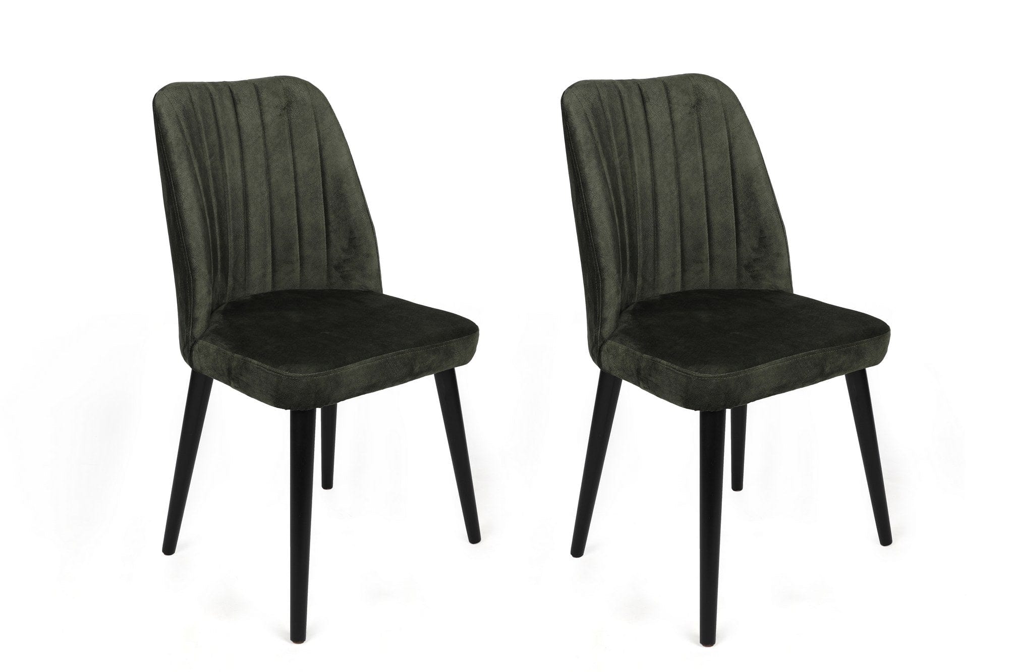 Set di 2 sedie da pranzo in velluto Alfa 432-V2 Verde