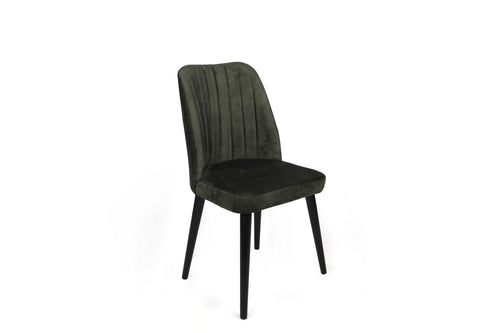 Set di 2 sedie da pranzo in velluto Alfa 432-V2 Verde (1)