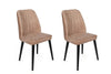Set di 2 sedie da pranzo in velluto Alfa 433-V2 Beige
