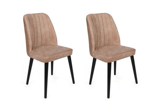 Set di 2 sedie da pranzo in velluto Alfa 433-V2 Beige