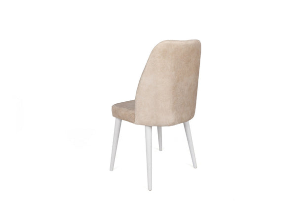 Set di 2 sedie da pranzo in velluto Alfa 494-V2 Beige (2)