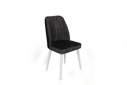 Set di 2 sedie da pranzo in velluto Alfa 497-V2 Antracite (1)