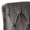 Set di 2 sedie da pranzo in velluto Batilda A-1 Capitone Grigio (5)