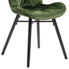 Set di 2 sedie da pranzo in velluto Batilda A-1 Capitone Verde (7)