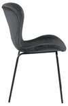Set di 2 sedie da pranzo in velluto Batilda A-1 Grigio (2)