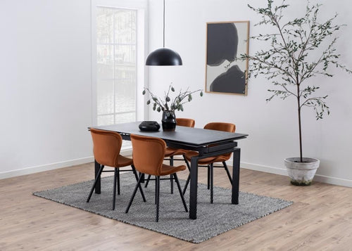 Set di 2 sedie da pranzo in velluto Batilda A-1 Marrone (1)