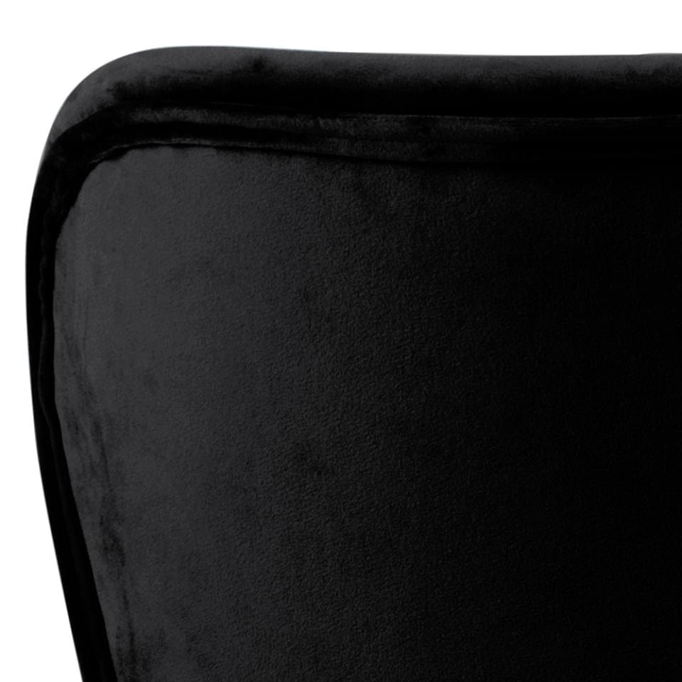 Set di 2 sedie da pranzo in velluto Batilda A-1 Nero (6)