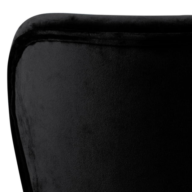Set di 2 sedie da pranzo in velluto Batilda A-1 Nero (6)