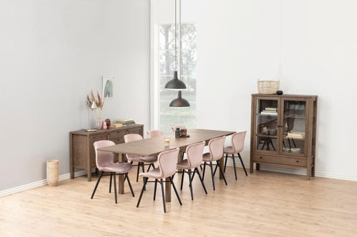 Set di 2 sedie da pranzo in velluto Batilda A-1 Rosa (1)