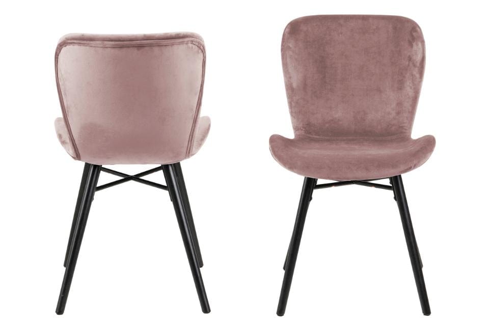 Set di 2 sedie da pranzo in velluto Batilda A-1 Rosa (4)