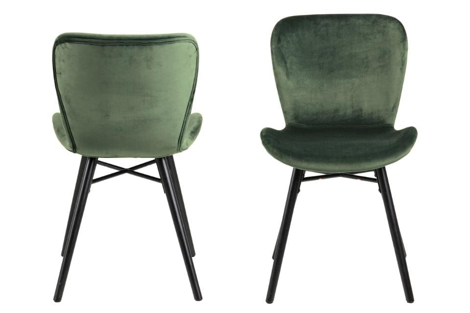Set di 2 sedie da pranzo in velluto Batilda A-1 Verde (4)