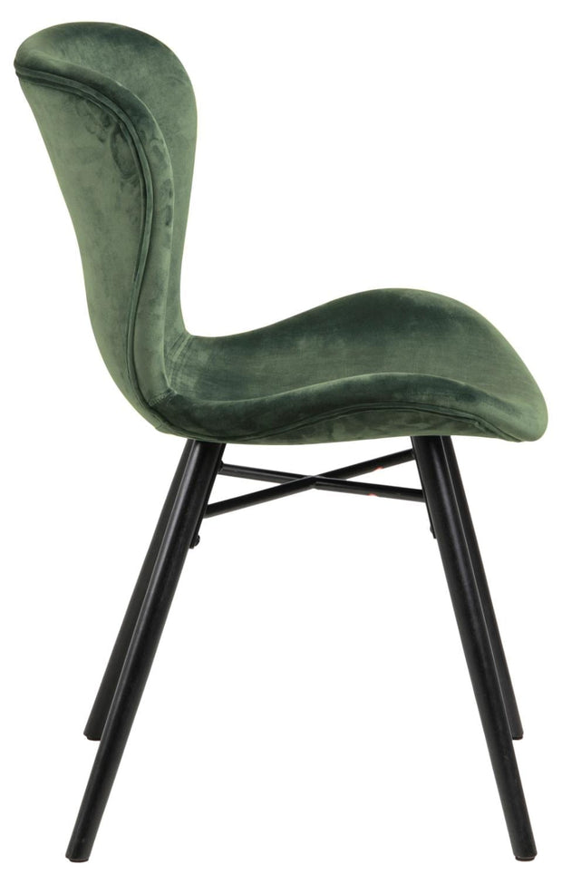 Set di 2 sedie da pranzo in velluto Batilda A-1 Verde (5)