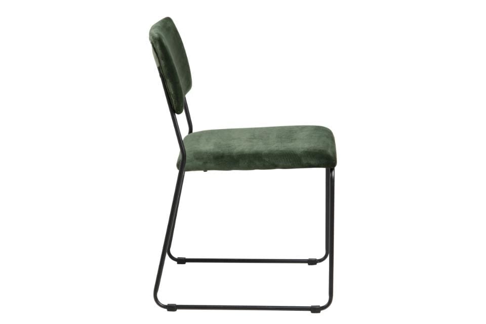 Set di 2 sedie da pranzo in velluto Cornelia Verde (4)