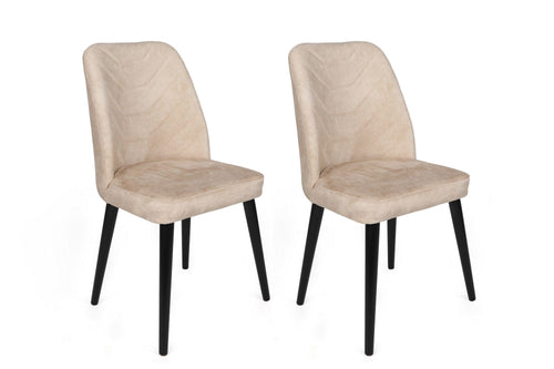 Set di 2 sedie da pranzo in velluto Dallas 520-V2 Beige