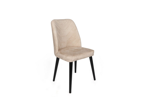 Set di 2 sedie da pranzo in velluto Dallas 520-V2 Beige (1)