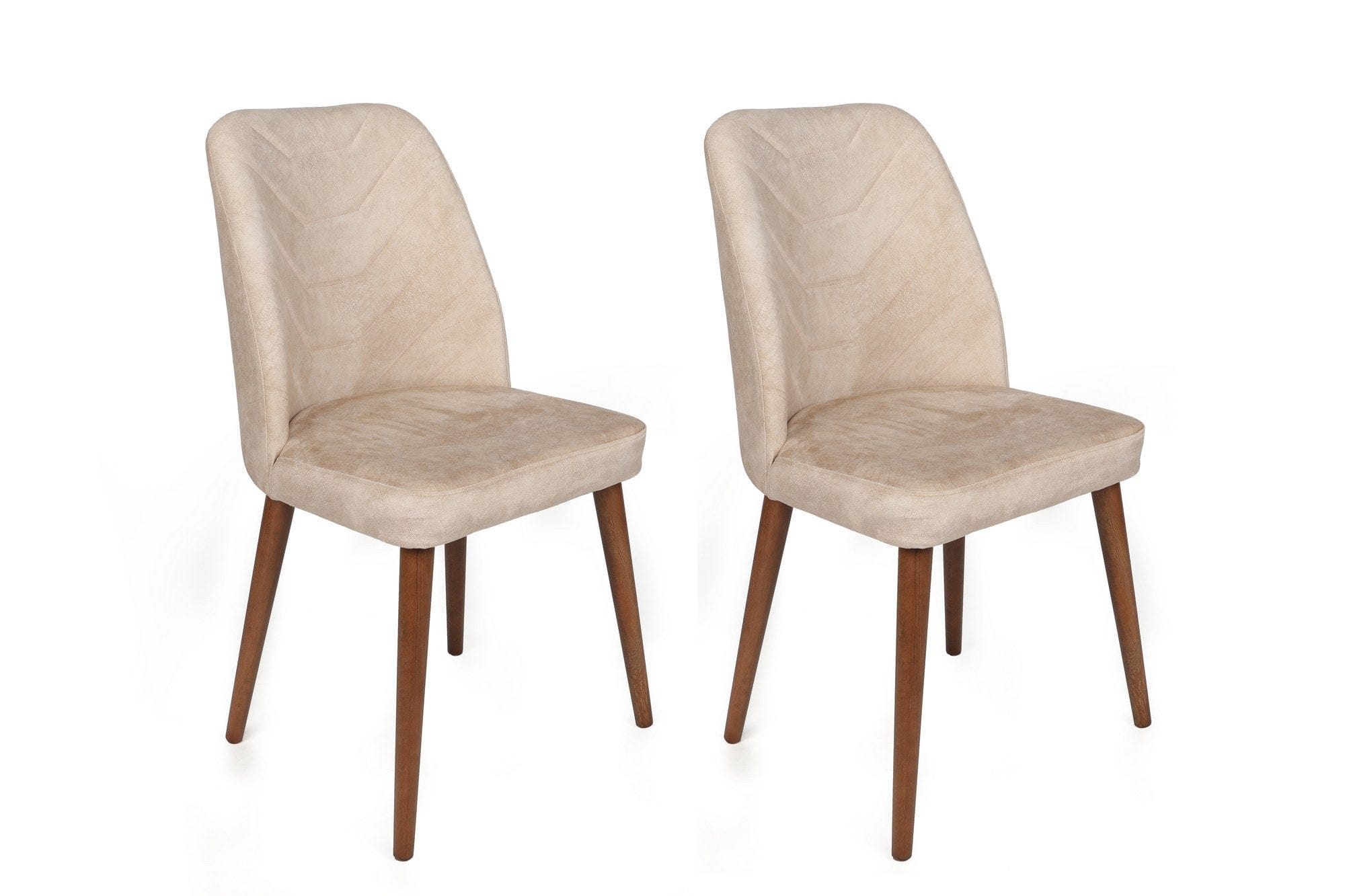 Set di 2 sedie da pranzo in velluto Dallas 550-V2 Beige