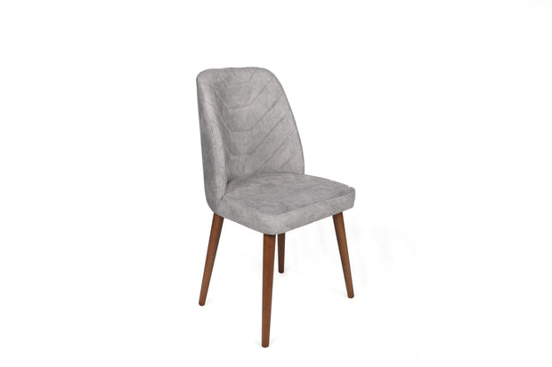 Set di 2 sedie da pranzo in velluto Dallas 554-V2 Grigio (1)