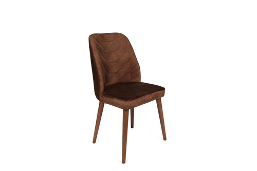 Set di 2 sedie da pranzo in velluto Dallas 556-V2 Marrone (1)
