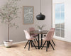 Set di 2 sedie da pranzo in velluto Dima Rosa (1)