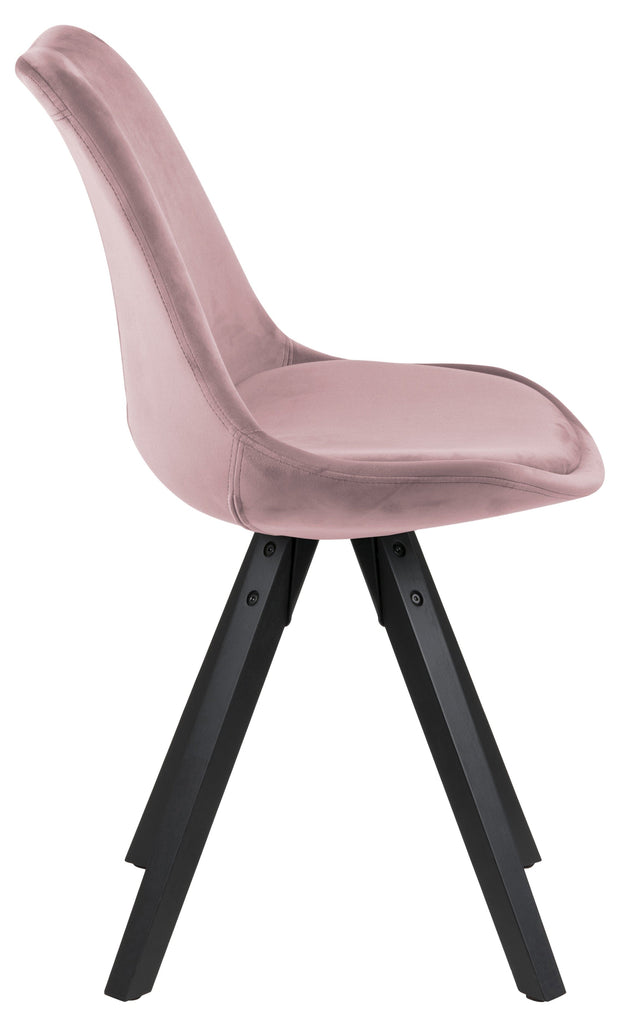 Set di 2 sedie da pranzo in velluto Dima Rosa (3)