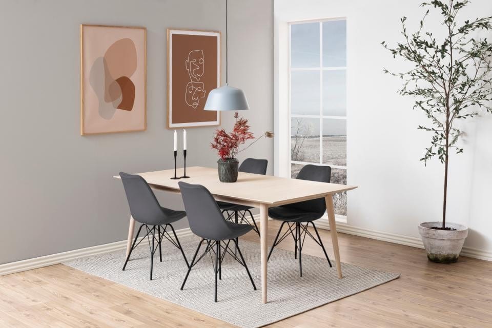 Set di 2 sedie da pranzo in velluto Eris Grigio (4)