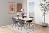 Set di 2 sedie da pranzo in velluto Eris Grigio (4)