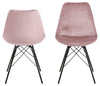 Set di 2 sedie da pranzo in velluto Eris Rosa (3)