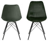 Set di 2 sedie da pranzo in velluto Eris Verde (3)