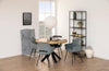 Set di 2 sedie da pranzo in velluto Felina Grigio (2)