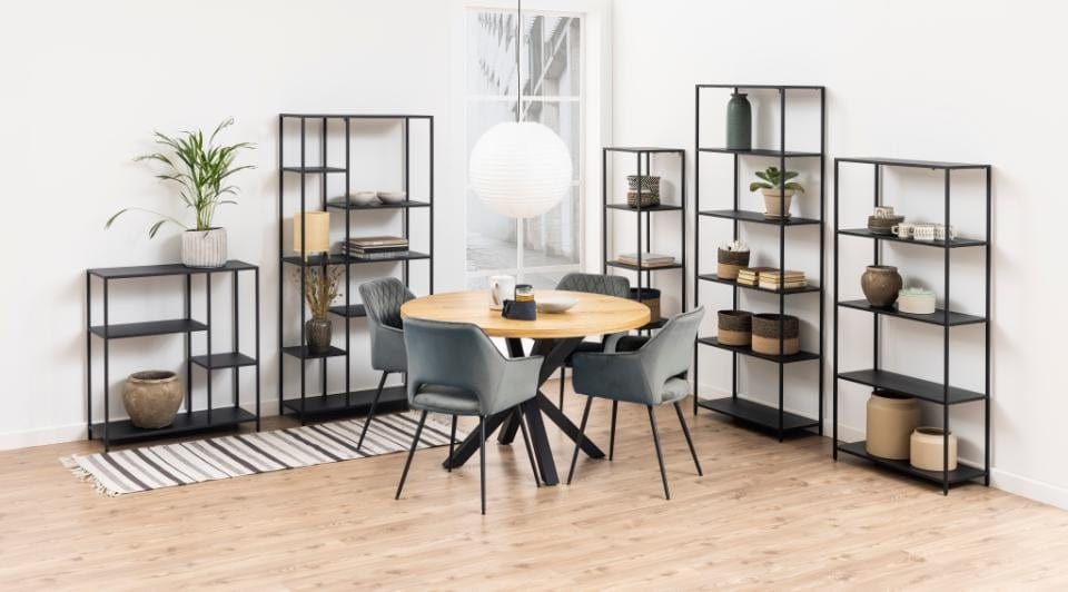 Set di 2 sedie da pranzo in velluto Felina Grigio (3)