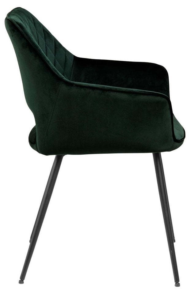 Set di 2 sedie da pranzo in velluto Felina Verde (5)