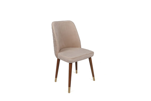 Set di 2 sedie da pranzo in velluto Hugo 387-V2 Crema (1)