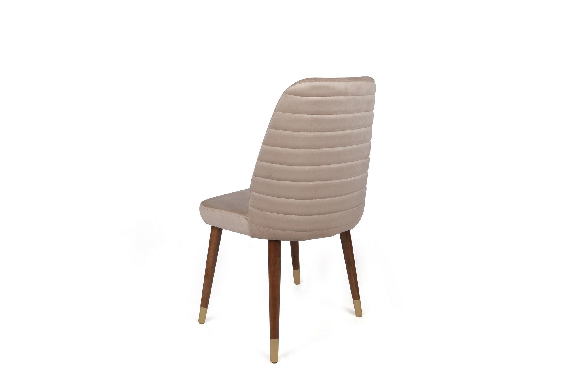 Set di 2 sedie da pranzo in velluto Hugo 387-V2 Crema (2)