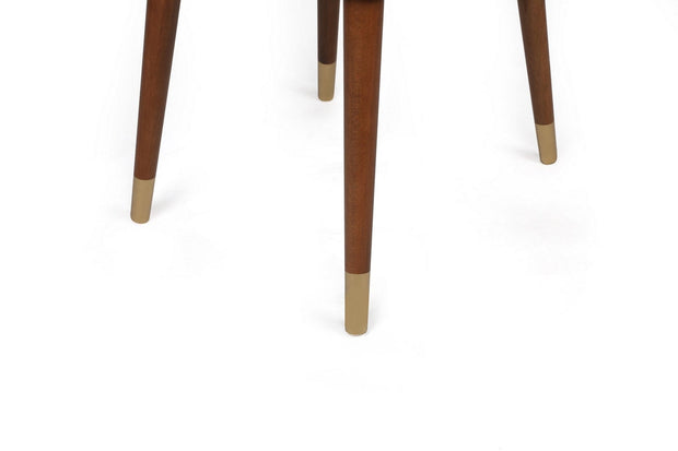 Set di 2 sedie da pranzo in velluto Hugo 387-V2 Crema (3)