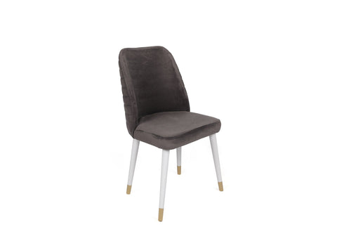 Set di 2 sedie da pranzo in velluto Hugo 401-V2 Antracite (1)