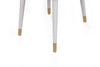 Set di 2 sedie da pranzo in velluto Hugo 407-V2 Crema (3)