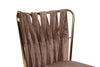 Set di 2 sedie da pranzo in velluto Kuşaklı-213 V2 Marrone (3)