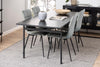 Set di 2 sedie da pranzo in velluto Lilian Grigio (2)