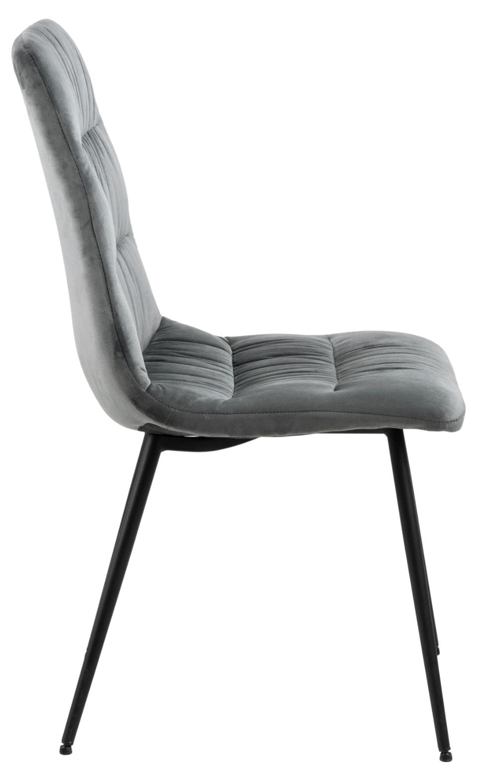 Set di 2 sedie da pranzo in velluto Lilian Grigio (6)
