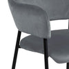 Set di 2 sedie da pranzo in velluto Limana Grigio (5)