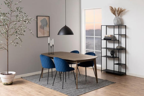 Set di 2 sedie da pranzo in velluto Louise Blu (1)