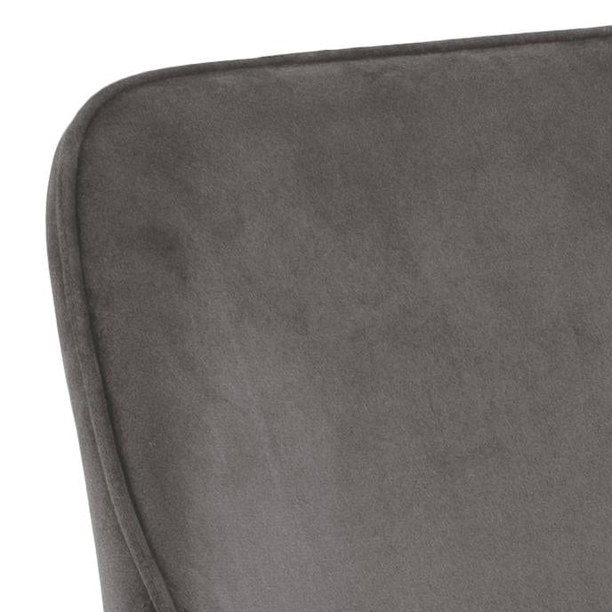 Set di 2 sedie da pranzo in velluto Ranja Grigio (7)