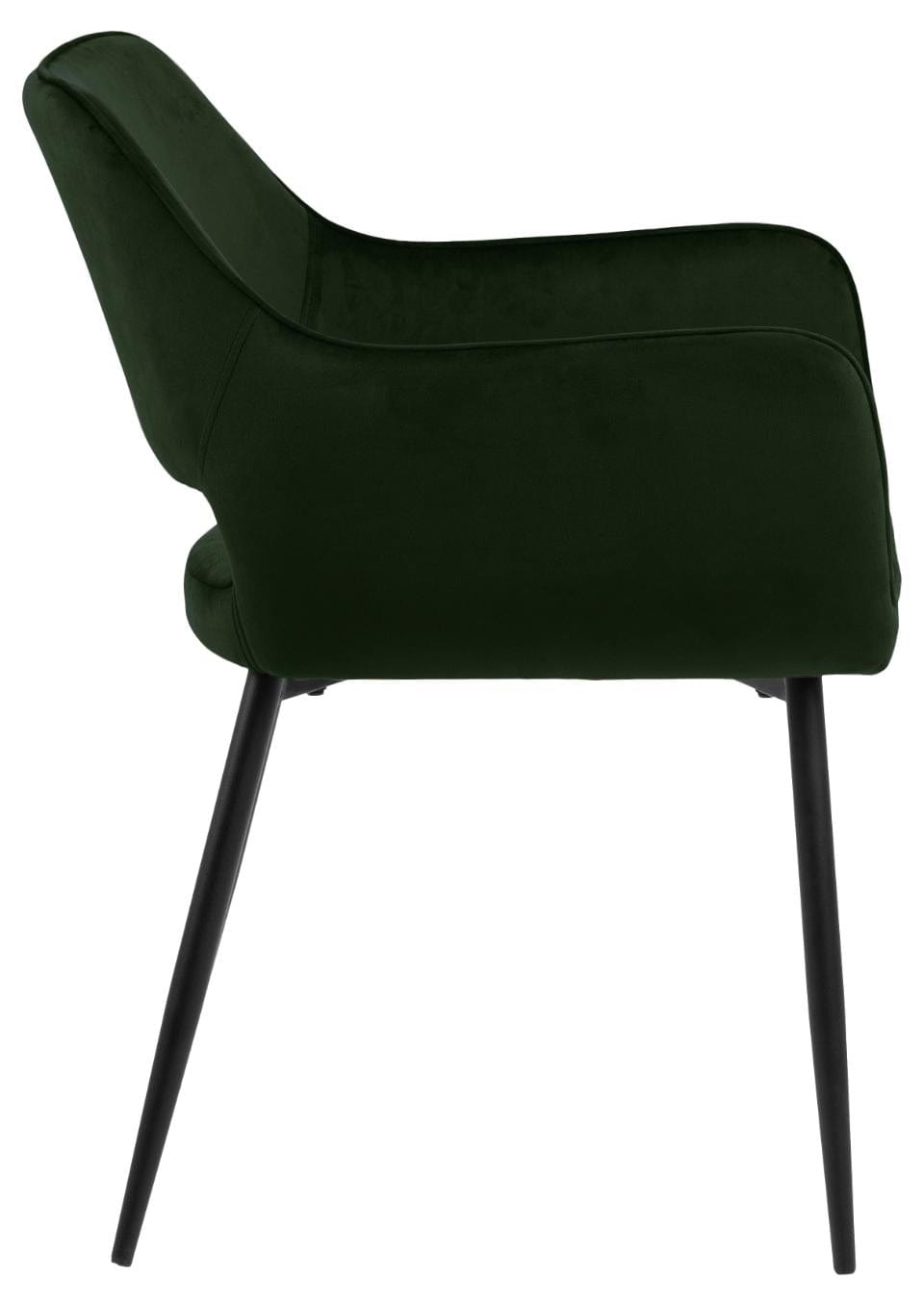 Set di 2 sedie da pranzo in velluto Ranja Verde (4)