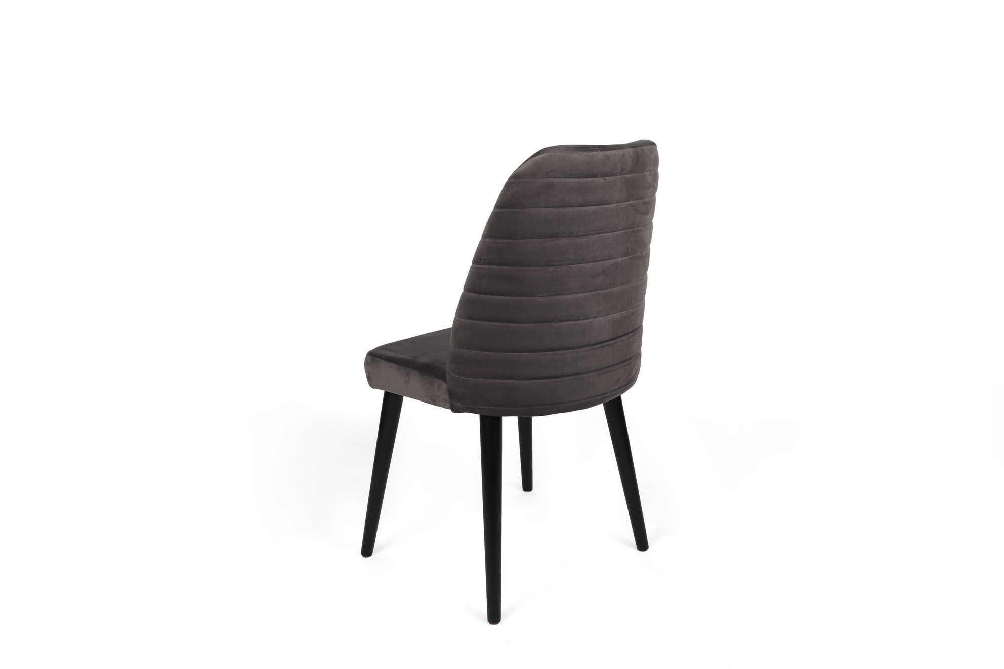 Set di 2 sedie da pranzo in velluto Tutku 301-V2 Antracite (2)