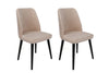 Set di 2 sedie da pranzo in velluto Tutku 306-V2 Crema