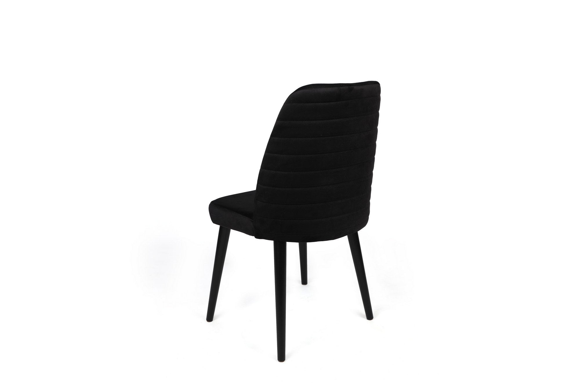 Set di 2 sedie da pranzo in velluto Tutku 311-V2 Nero (2)