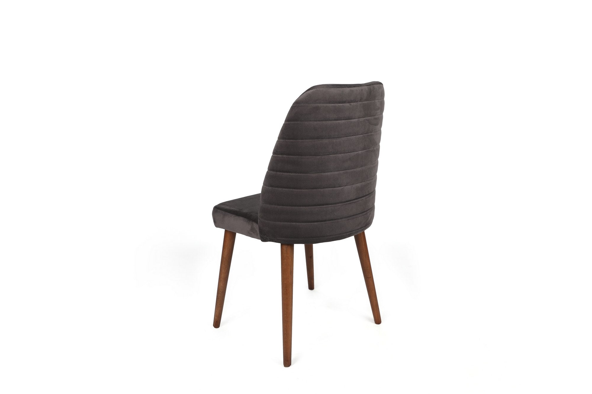 Set di 2 sedie da pranzo in velluto Tutku 341-V2 Antracite (2)